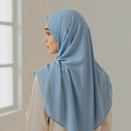 Foulard bamboo jersey bleu poudre, dos