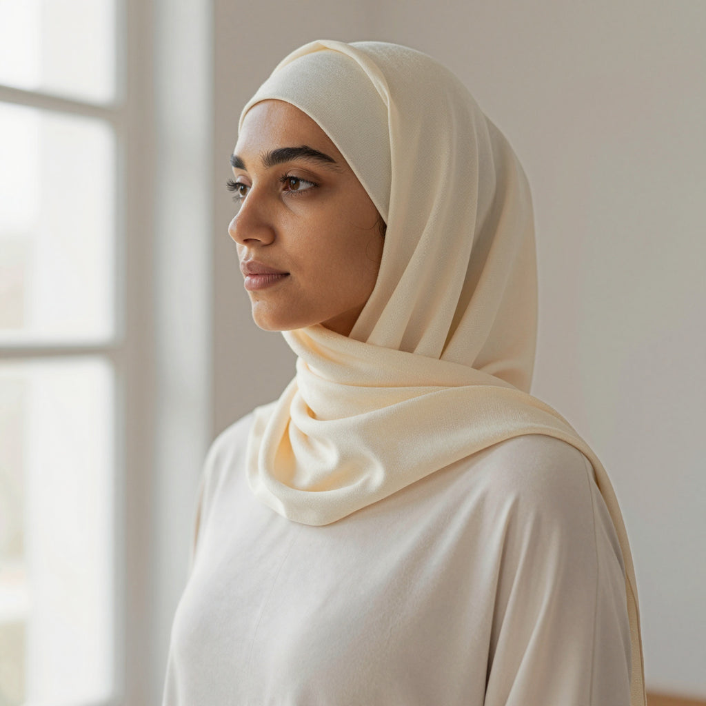 Foulard hijab en bamboo jersey