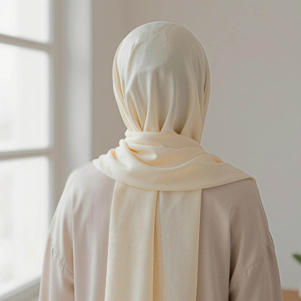 Foulard hijab en bamboo jersey