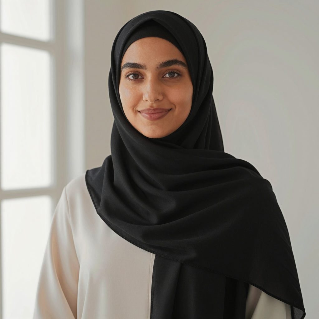 Foulard hijab en bamboo jersey