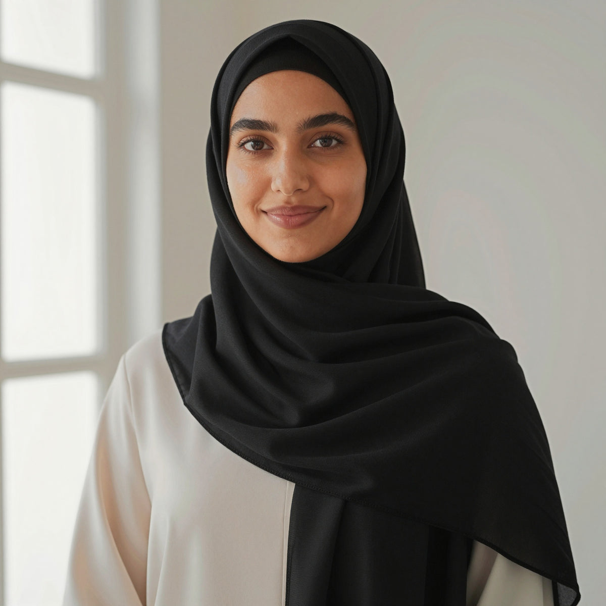 Foulard hijab en bamboo jersey
