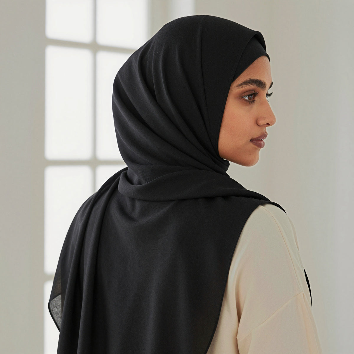 Foulard hijab en bamboo jersey