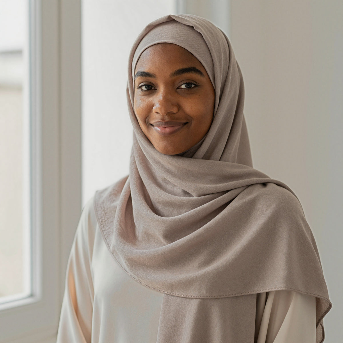 Foulard hijab en bamboo jersey
