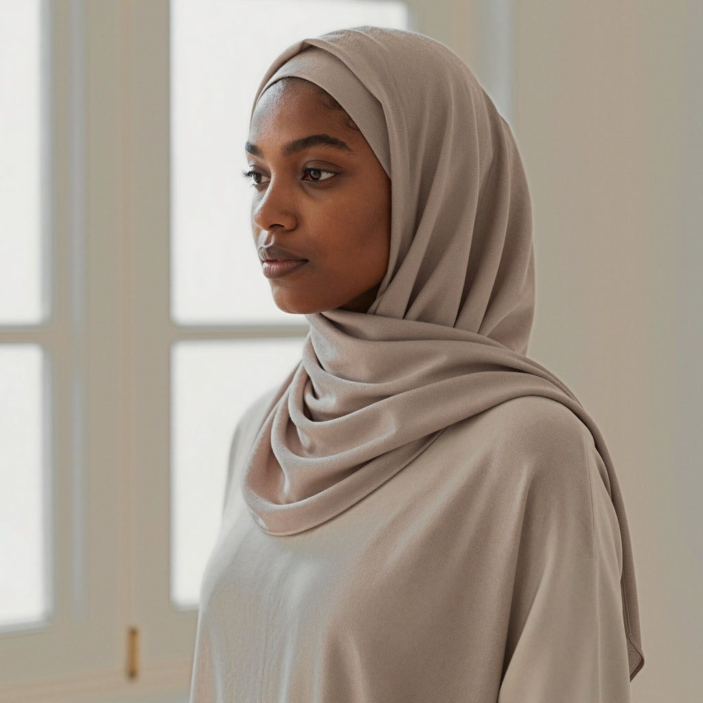Foulard hijab en bamboo jersey