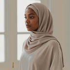 Foulard hijab en bamboo jersey