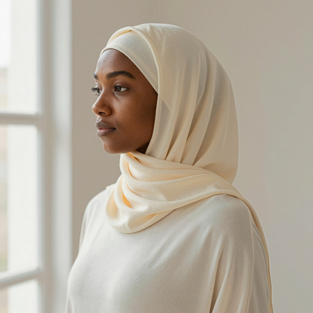 Foulard hijab en liquid jersey