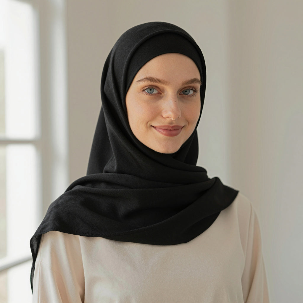 Foulard hijab en liquid jersey