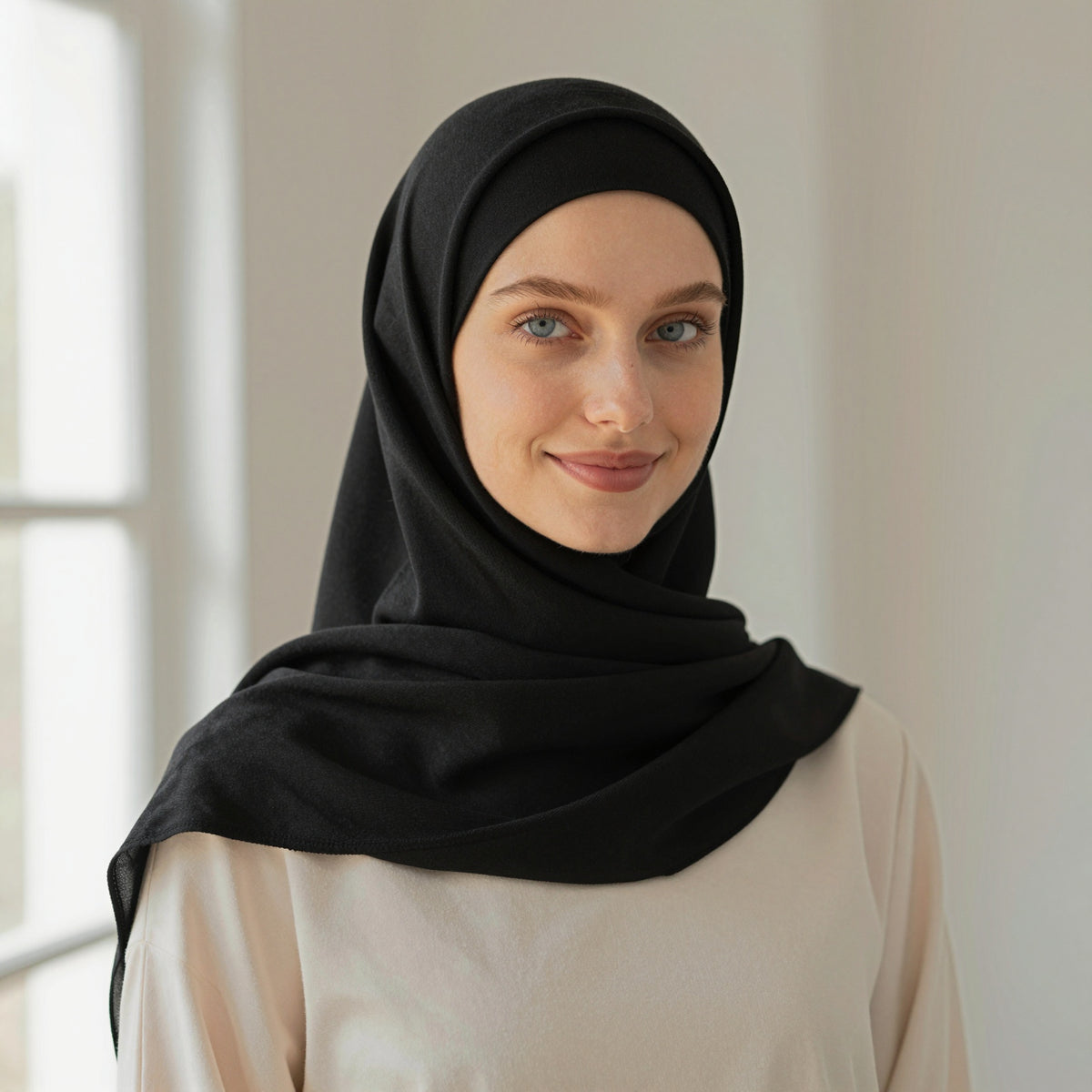 Foulard hijab en liquid jersey