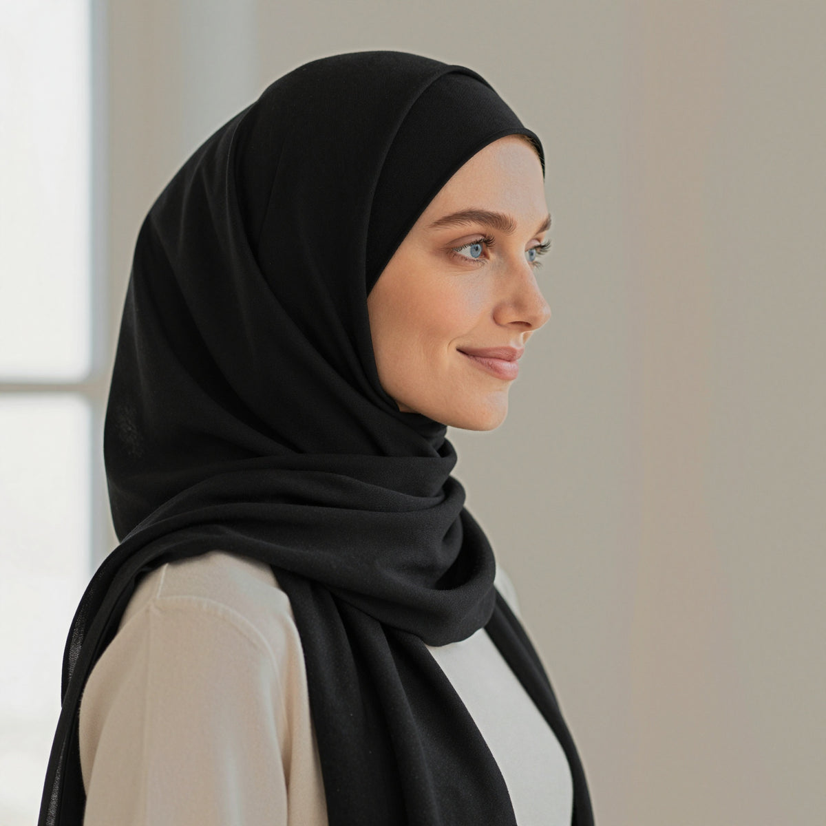 Foulard hijab en liquid jersey