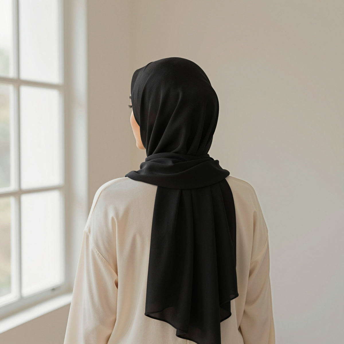 Foulard hijab en liquid jersey
