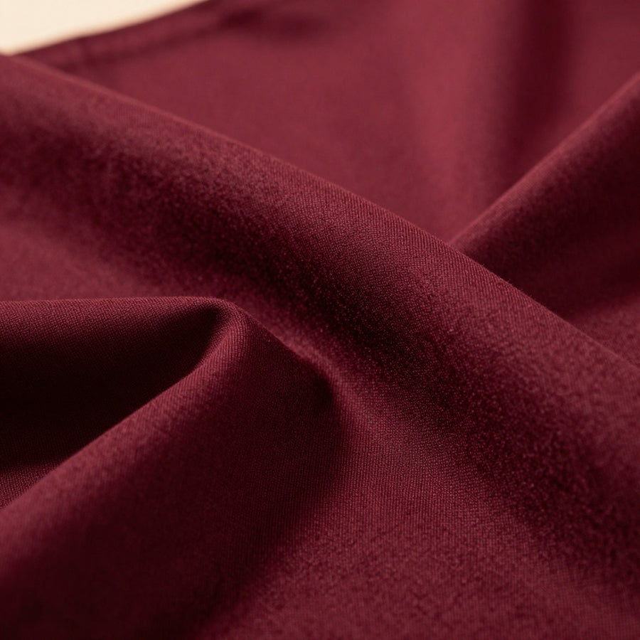 Gros plan sur le bamboo jersey bordeaux